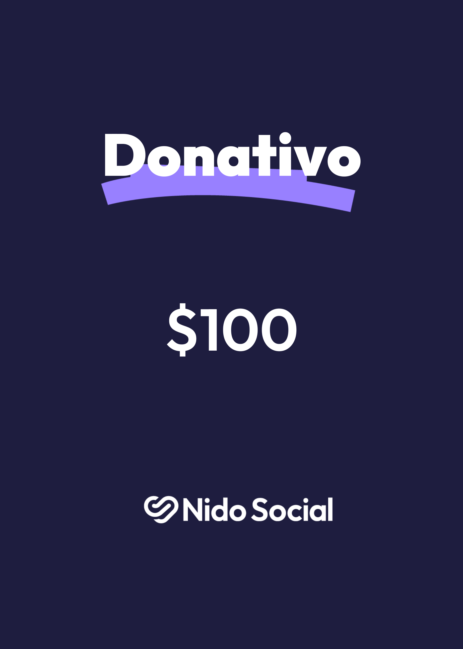 Donativo $100